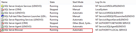 Make sure that the SQL Server Browser is set to Automatic and Running using SQL Server Configuration Manager