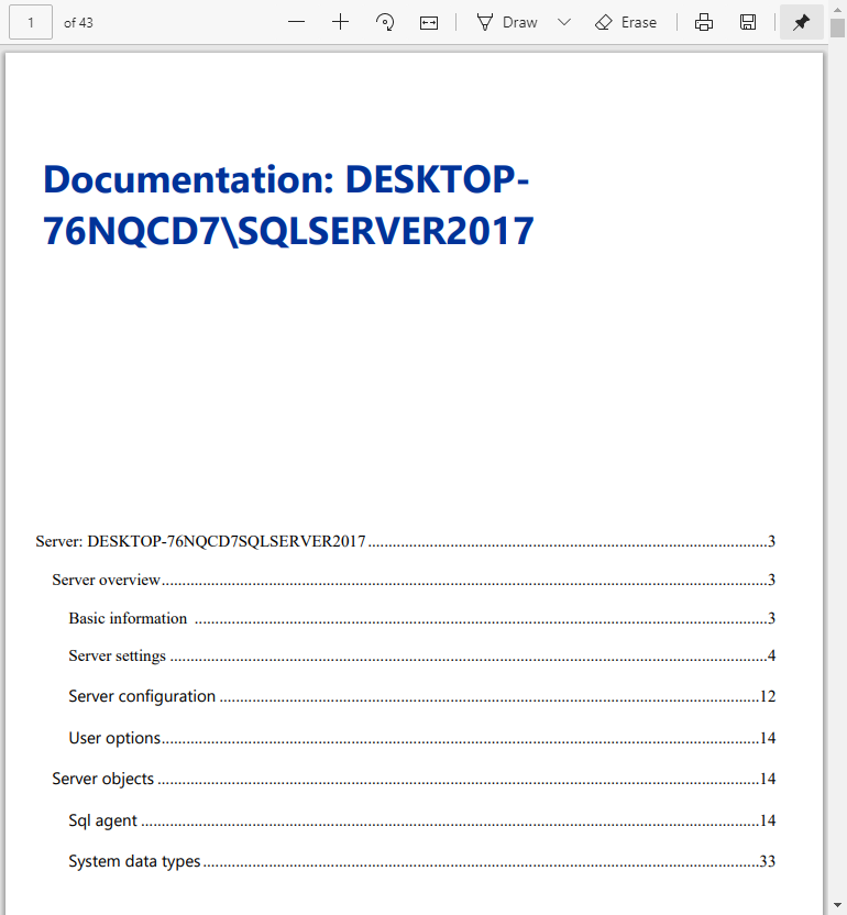 PDF documentation in the ApexSQL Manage