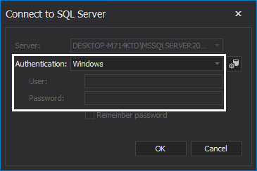 Connecting to a SQL instance 