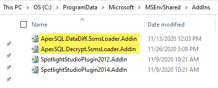 Visual Studio Add-in definition files