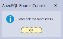 Label deleted successfully