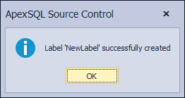 Label successfully created