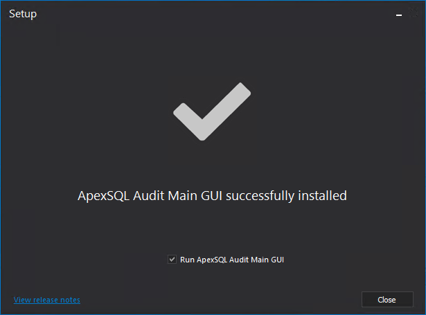 ApexSQL Audit installation wizard