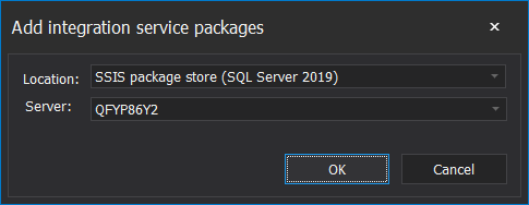 Document SSIS package store