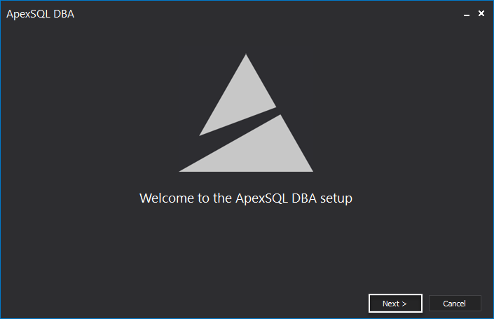 Welcome to the ApexSQL DBA setup