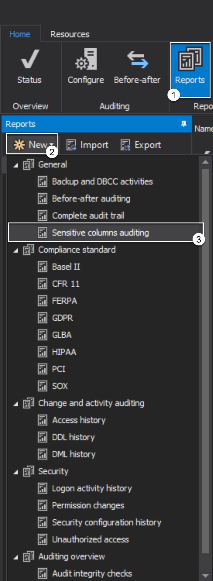 Creating sensitive data reports - ApexSQL Audit