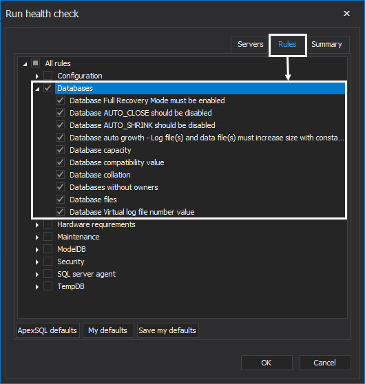 SQL Server database configuration best practices 