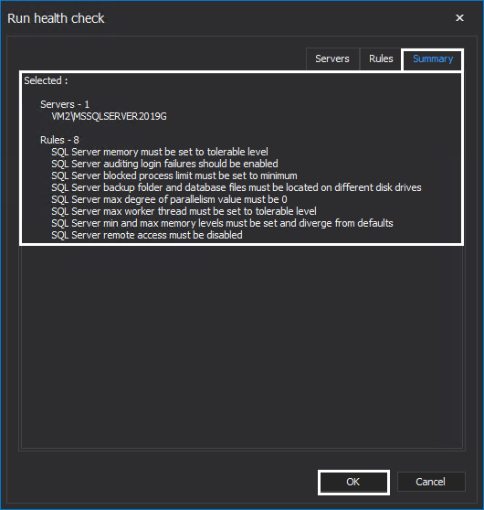 Health check configuration overview 