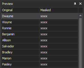 The preview window