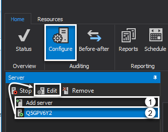 SQL Server audit configuration